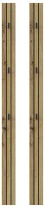 ŠATNÍ PANEL, černá, dub artisan, 13/160/1,6 cm Xora - Šatní panely, Online Only