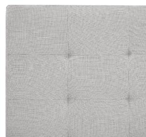 Čalouněná postel 140 x 200 cm s úložným prostorem světle šedá LA ROCHELLE
