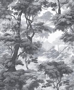 Vliesová tapeta na zeď, šedo-černá, les, stromy, 127930, Arboretum, Graham Brown Premium