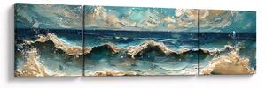 Obraz - Malba moře (170x50 cm)