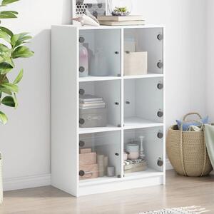 Highboard s dvířky bílý 68 x 37 x 109 cm kompozitní dřevo 3295850