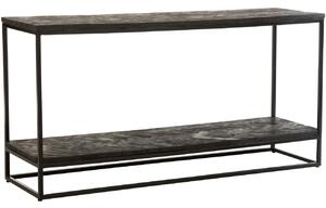 Černý dřevěný toaletní stolek J-line Gruban 161,5 x 46,5 cm