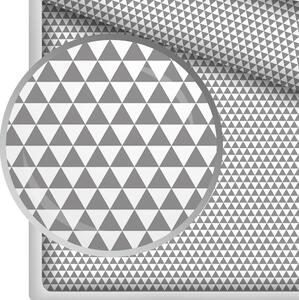 Hladká bavlna – Pyramidy – šedé 160