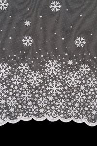 Kusová vánoční záclona Vločka 110x300