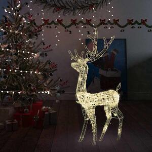 Vánoční dekorace akrylový sob 140 LED 128 cm teplé bílé světlo 329781