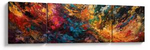 Obraz - Barevná abstrakce II. (170x50 cm)
