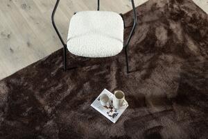 Obdélníkový koberec Blanca, hnědý, 230x160