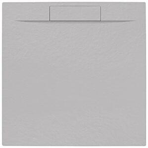 Sprchová vanička čtvercová SAT Fusion 90x90 cm litý mramor Gris Perla  SATFU9090GRP