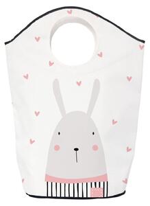 Koš na prádlo a hračky bunny heart (60l)