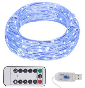 Světelný LED řetěz se 150 LED diodami modrý 15 m 330052