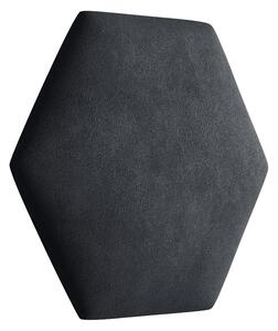 ETapik - Čalouněný panel Hexagon - Černá 2316