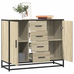 Příborník dub sonoma 92 x 35 x 76 cm kompozitní dřevo 3300826