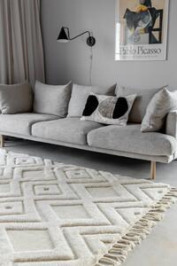Obdélníkový koberec Dahlia, bílý, 230x160