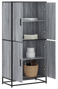 Skříň highboard šedá sonoma 68 x 35 x 139 cm kompozitní dřevo 3300833