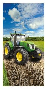 Osuška Zelený traktor 70x140
