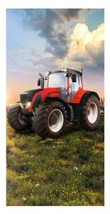 Osuška Červený traktor 70x140