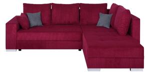 ROHOVÁ SEDAČKA, textil, kompozitní dřevo, červená P & B - Sedací soupravy, Online Only