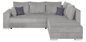 ROHOVÁ SEDAČKA, textil, kompozitní dřevo, šedohnědá P & B - Sedací soupravy, Online Only