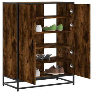 Botník kouřový dub 75 x 38 x 97,5 cm kompozitní dřevo a kov 3300867