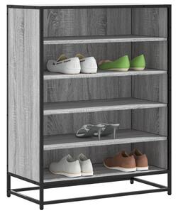 Botník šedý sonoma 75 x 38 x 97,5 cm kompozitní dřevo a kov 3300873