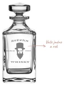 Dekorant Křišťálová karafa na whisky WHISKY
