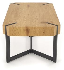 Konferenční stolek Lavida, dub zlatý / černá