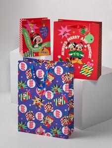 Sinsay - Vánoční dárkové tašky Mickey Mouse 3 ks - vícebarevná