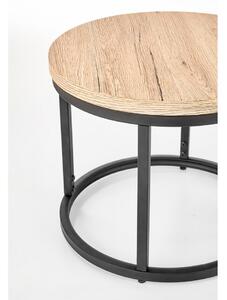 Konferenční stolek Oreo, dub zlatý / černá
