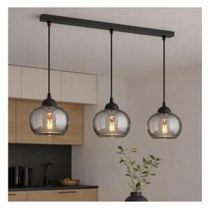 Brilagi - Lustr na lanku DIOR 3xE27/60W/230V černá/kouřová šedá