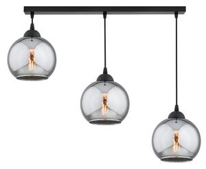 Brilagi - Lustr na lanku DIOR 3xE27/60W/230V černá/kouřová šedá