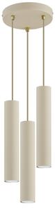 Brilagi - Lustr na lanku TUBE 3xGU10/15W/230V béžová/zlatá