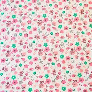 Hladká bavlna – Růžové kytičky 160