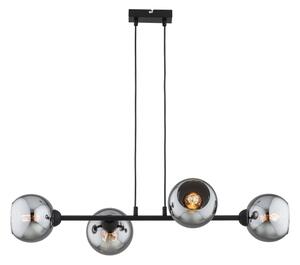 Brilagi - Lustr na lanku DIOR 4xE27/60W/230V černá/kouřová šedá
