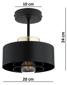 Brilagi - Přisazený lustr SPRING 1xE27/60W/230V černá/zlatá