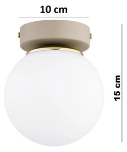 Brilagi - Bodové svítidlo MILO ECRU 1xE27/60W/230V béžová/zlatá