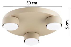 Brilagi - Stropní svítidlo MONO 3xGX53/12W/230V pr. 30 cm béžová