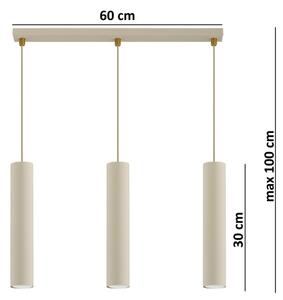Brilagi - Lustr na lanku TUBE 3xGU10/15W/230V béžová/zlatá