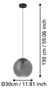 Eglo 390212 - Lustr na lanku ARANGONA 1xE27/40W/230V kouřová