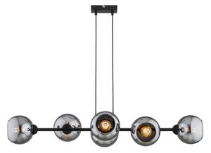Brilagi - Lustr na lanku DIOR 6xE27/60W/230V černá/kouřová šedá
