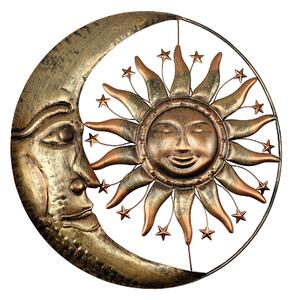 Dekorace kov slunce + měsíc střední 45 cm Prodex A00672