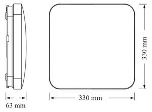 Osram - LED Stropní svítidlo SQUARE LED/24W/230V 33x33 cm