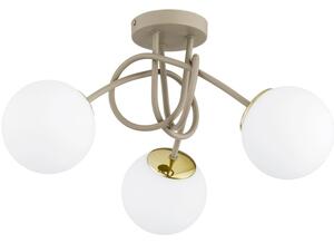 Brilagi - Přisazený lustr MILO ECRU 3xE27/60W/230V béžová/zlatá
