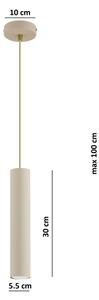 Brilagi - Lustr na lanku TUBE 1xGU10/15W/230V béžová/zlatá
