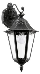 Eglo 93456 NAVEDO - Venkovní nástěnná lucerna v černé barvě IP44, 1 x E27 (Venkovní rustikální lucerna v černé barvě)