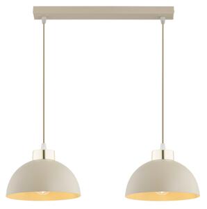 Brilagi - Lustr na lanku MOON 2xE27/60W/230V béžová/zlatá