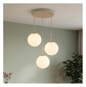 Brilagi - Lustr na lanku MILO ECRU 3xE27/60W/230V béžová/zlatá