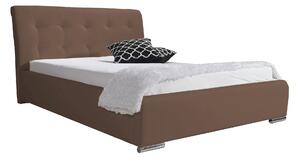 Čalouněná postel DEPP 90x200 cm Odstín látky: Bílá (soft 17) - eTapik