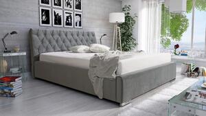 Čalouněná postel Luxurious 90x200 cm Barva látky Trinity: (2314) Šedá