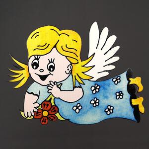 AMADEA Dřevěný magnet anděl, 20 cm