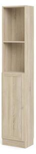 Skříň Bask 40,6 x 28,3 x 203,2 cm, dveře dřevo, dub sonoma